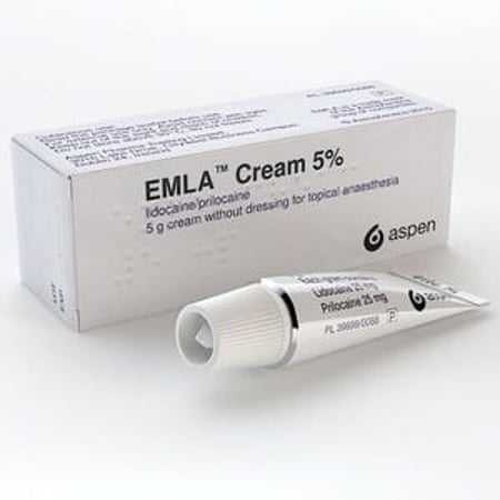 EMLA Cream 5% in a 5g tube
