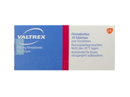 Valtrex 500mg, 10 Filmtabletten
